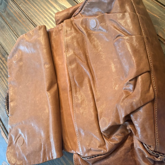 Halston Heritage Snakeskin Handle Shoulder Bag - Picture 14 of 14